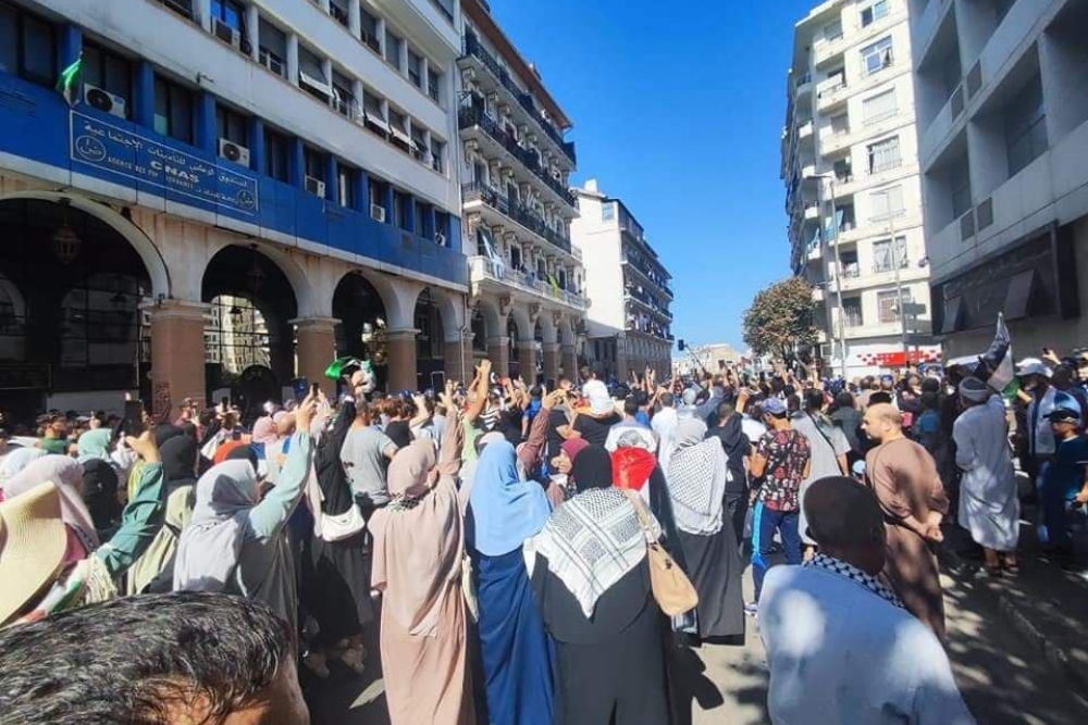 مسيرات شعبية في الجزائر لنصرة فلسطين