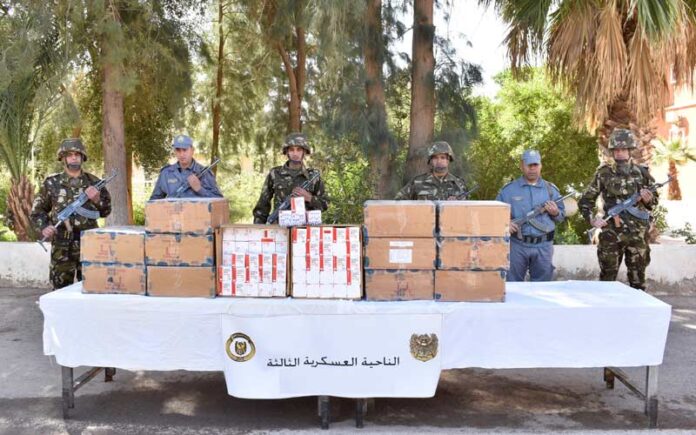 احباط إدخال 5 قناطير من الكيف المعالج عبر الحدود مع المغرب