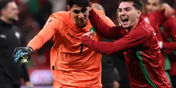 موقف طريف لياسين بونو بعد الفوز على نيجيريا